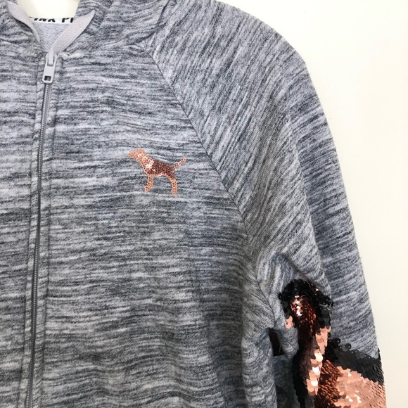 Victoria’s Secret Pink Vintage Sequin Hoodie - Picture 3 of 5